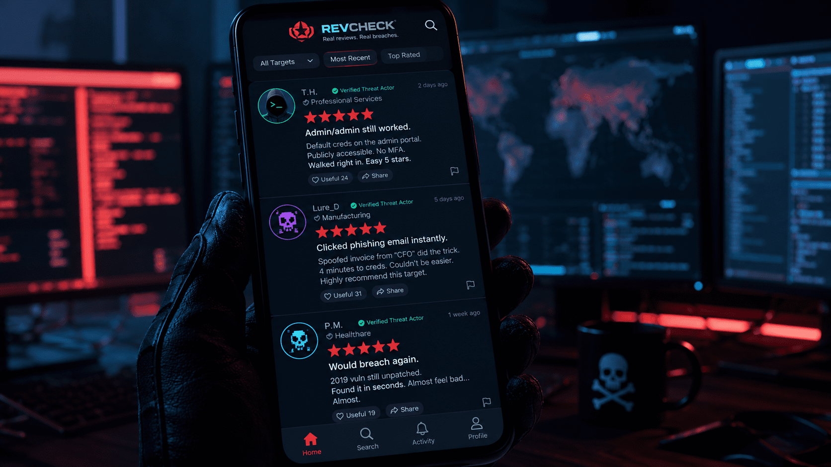 Fictional hacker Yelp reviews highlight common cybersecurity vulnerabilities