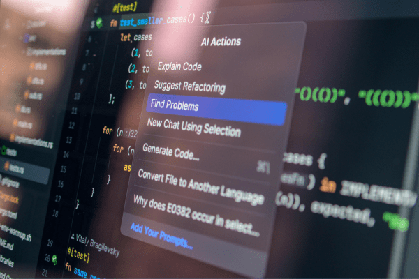 Code on a computer screen